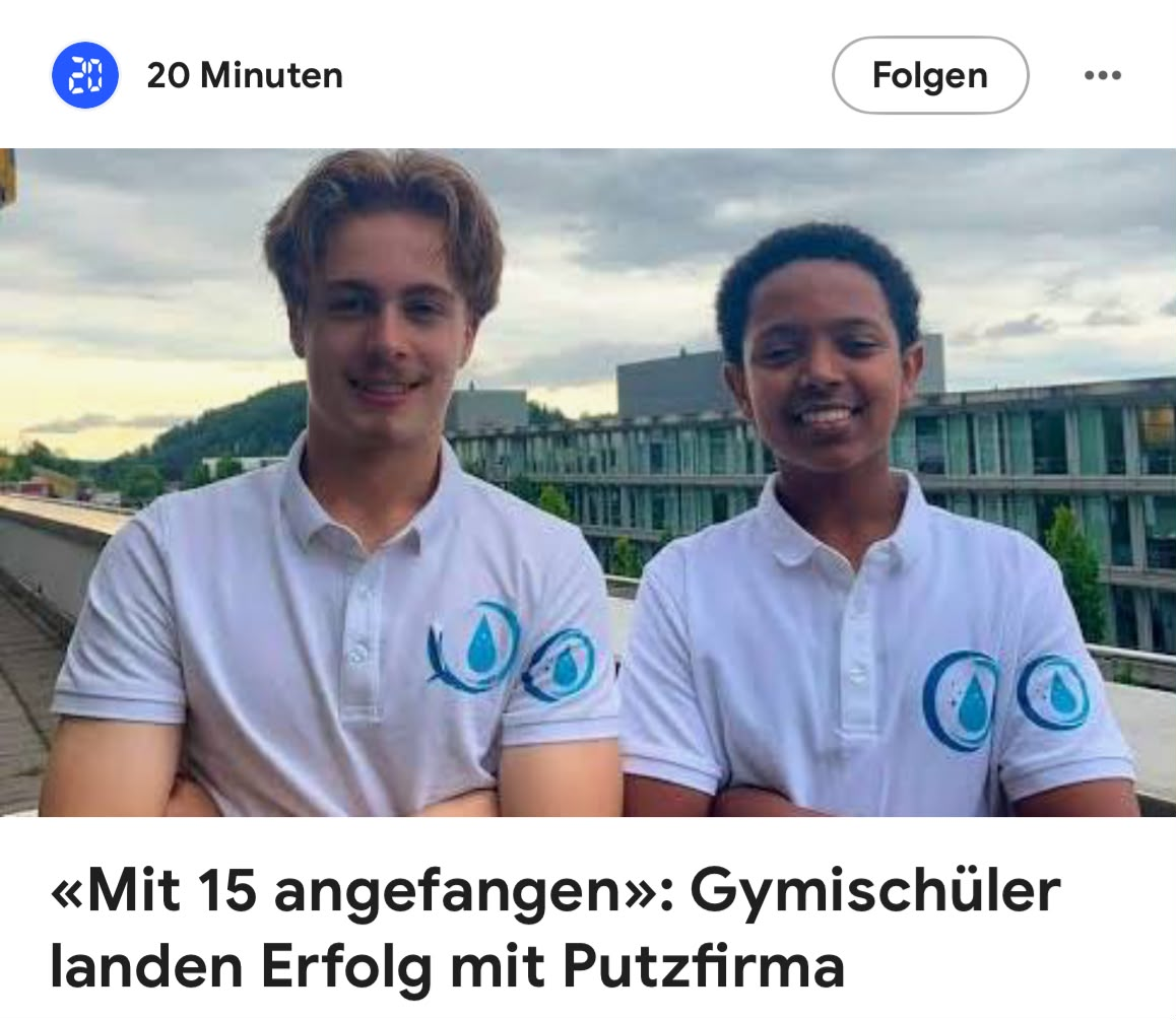 20 Minuten Zeitungsartikel