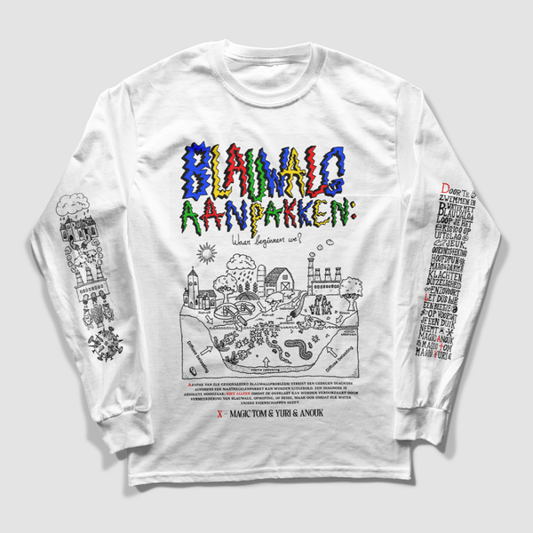 Blauwalg aanpakken longsleeve