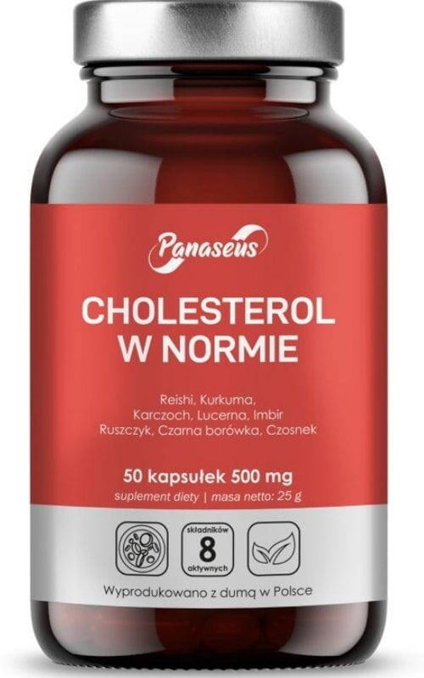 Panaseus Cholesterol w normie 50 kaps.