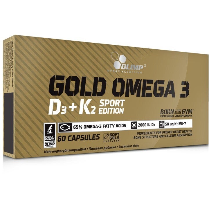 Olimp Gold Omega 3 D3 + K2 Sport Edition - 60 kapsułek