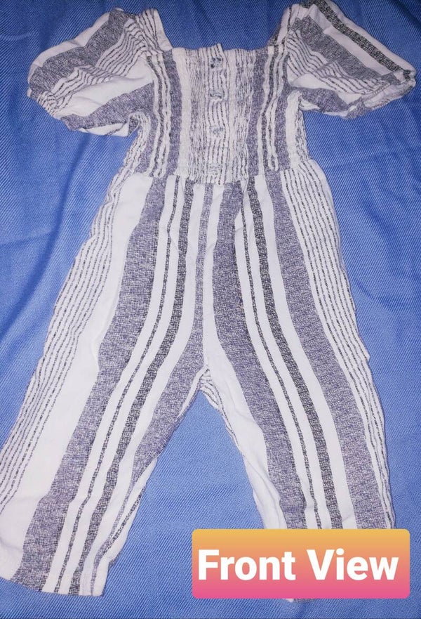 12-18 months Cream and Black Jumper
