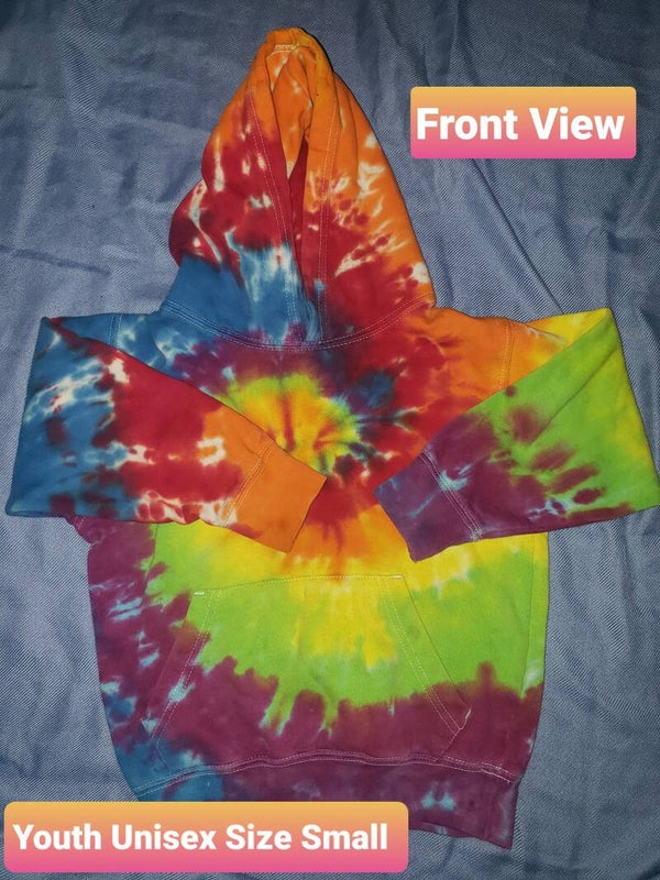 Tie Die Hoodie Youth Size Small