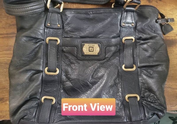 Stone Mountain Est. 1973 Genuine Leather Shoulder Purse