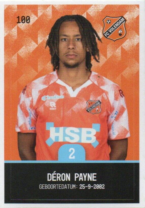 #100: Déron Payne (FC Volendam) - Plus Eredivisie 2025/2026