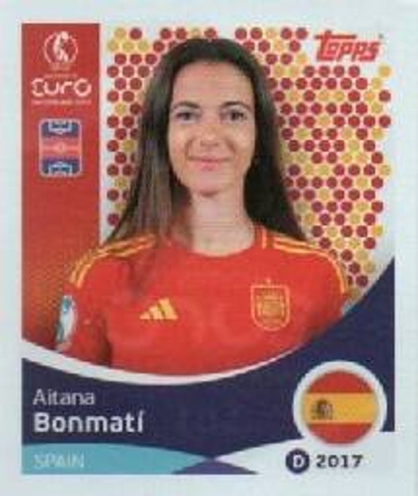 #101: Aitana Bonmati (Spain) - Topps UEFA Women's Euro Switzerland 2025