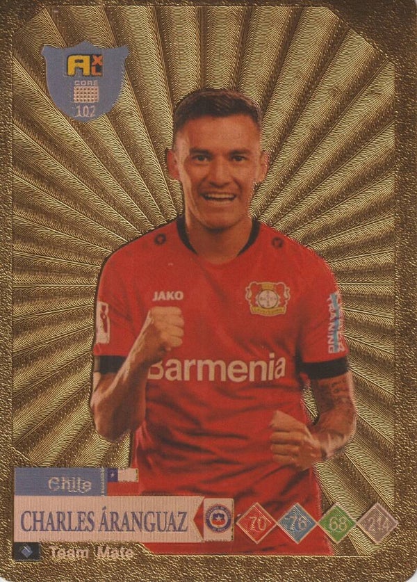 #102: CHARLES ÁRANGUAZ (CHILE) - WORLD FOOTBALL STARS AXL GOLD SERIES