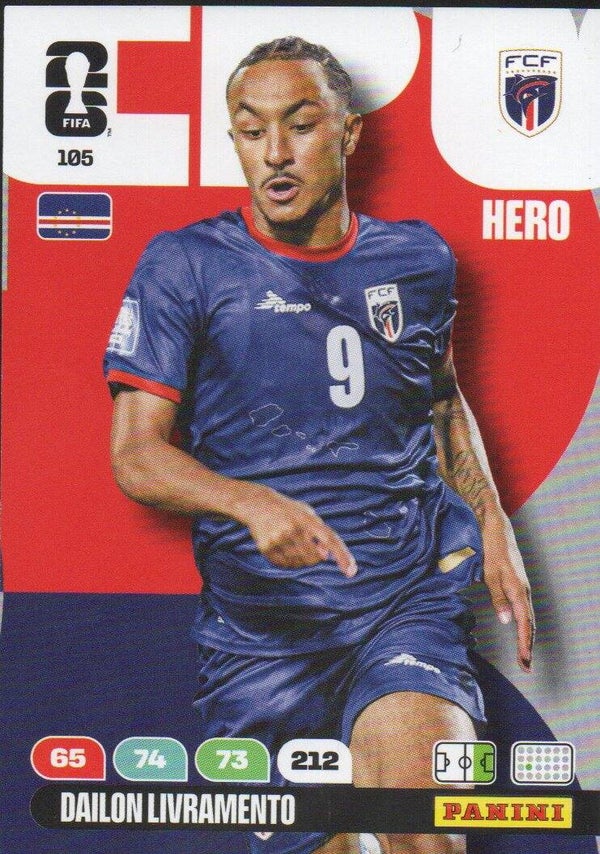 #105: Dailon Livramento (Kaapverdië) - Panini FIFA World Cup 2026 Adrenalyn XL