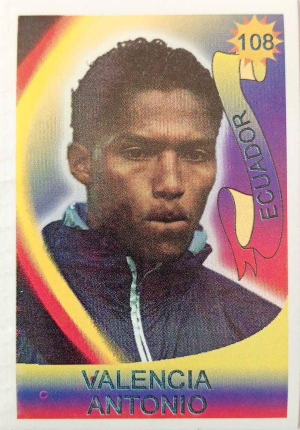 #108: Antonio Valencia (Ecuador) - Reyauca Viva El Mundial 2006 (WK Duitsland)