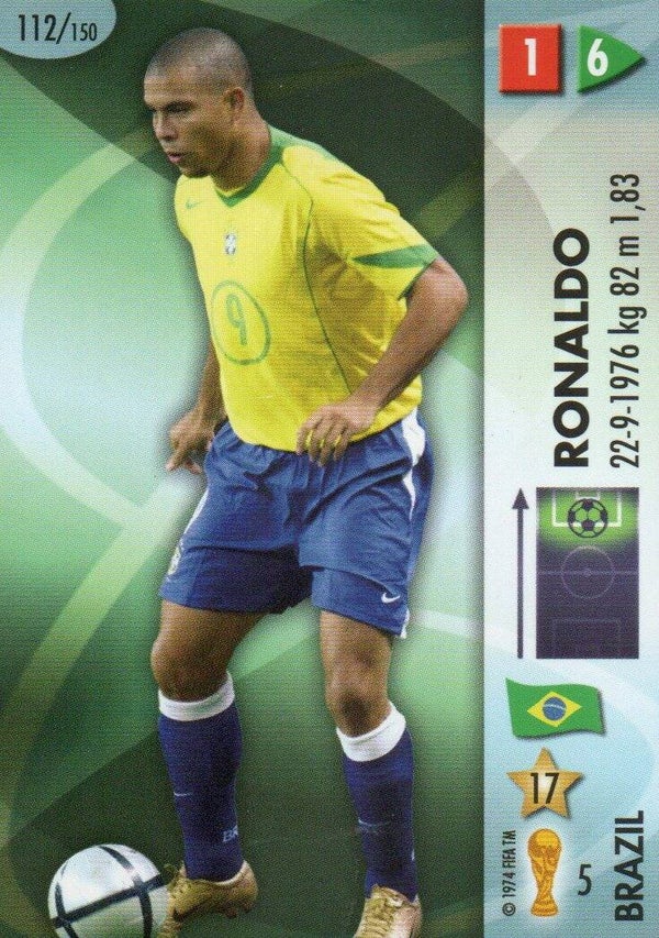 #112: Ronaldo Luis Nazario de Lima (Brazilië) R9 - Panini GOAAAL! FIFA World Cup Germany 2006