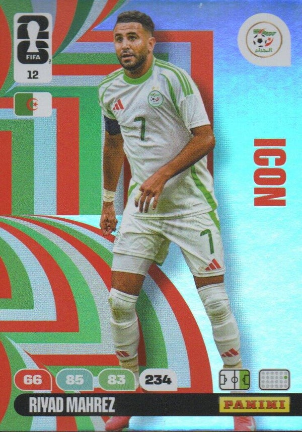 #12: Riyad Mahrez (Algerije) - Panini FIFA World Cup 2026 Adrenalyn XL