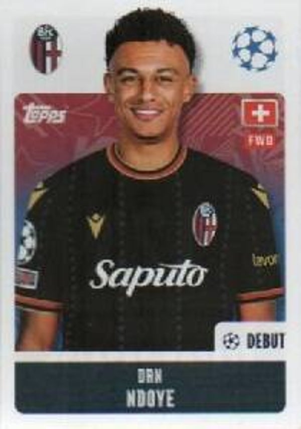 #123: Dan Ndoye (Bologna FC 1909) - Topps UEFA Champions League 2024/2025