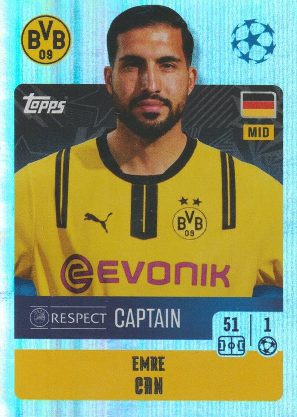 #125: Emre Can (Borussia Dortmund) - Topps UEFA Champions League 2024/2025