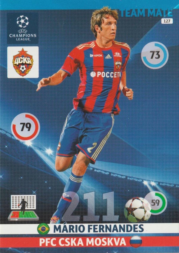 #127: Mário Fernandes (PFC CSKA Moskva) PANINI ADRENALYN XL CL 2014-2015