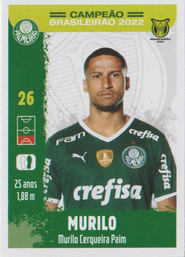 #12: Murilo - Panini Palmeiras Campeão Brasileirão 2022