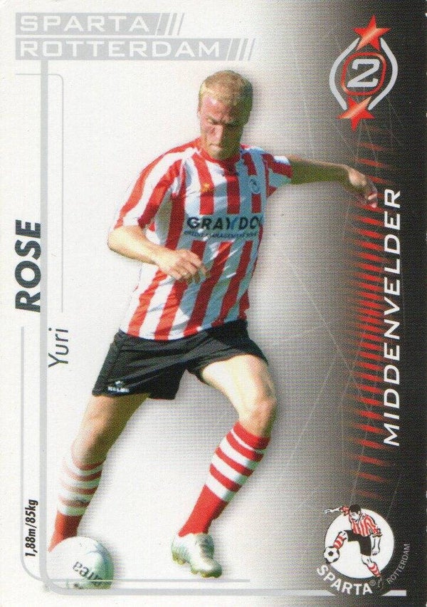 #13: Yuri Rose (Sparta Rotterdam) - Magic Box Int. All Stars Trading Card Game 2005/2006