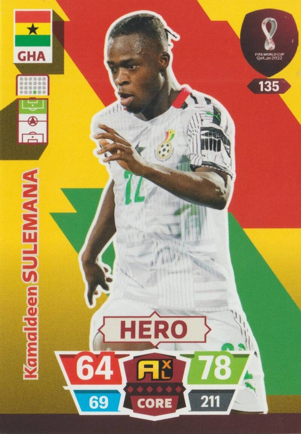 #135: Kamaldeen Sulemana (Ghana) - PANINI ADRENALYN XL - FIFA WORLD CUP QATAR 2022