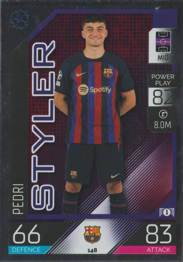 #148: Pedri (FC Barcelona) Topps Match Attax UEFA Champions League & Europa League 2022-2023