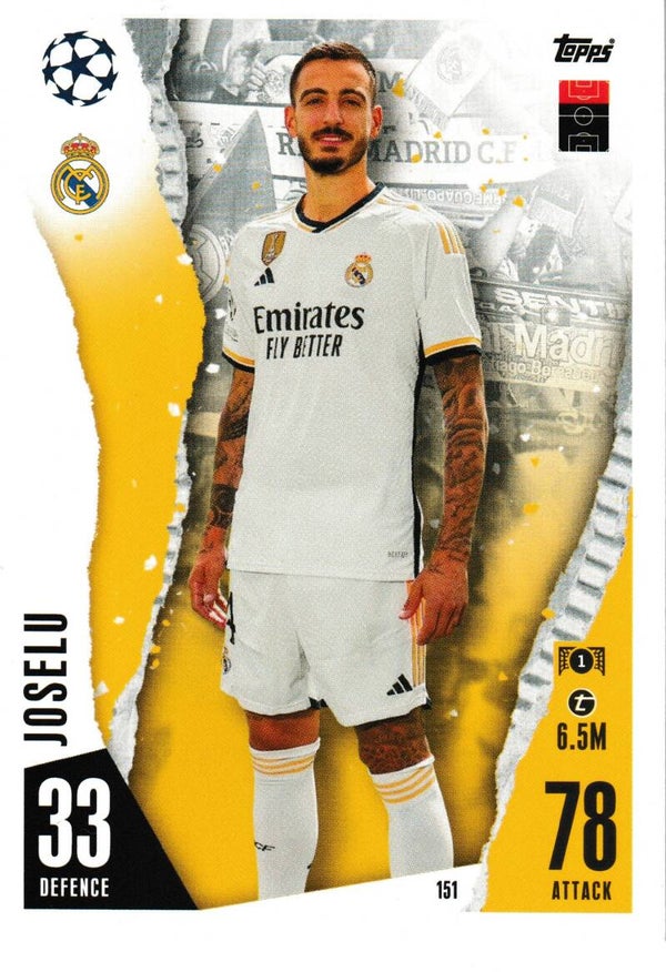 #151: Joselu (Real Madrid C.F.) - Topps Match Attax CL, Europa League & Europa Conference League 2023-2024