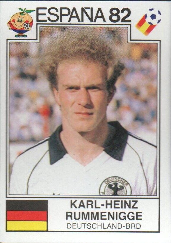 #159: Karl-Heinz Rummenigge (Germany BRD)  - Panini Sonric's World Cup Story