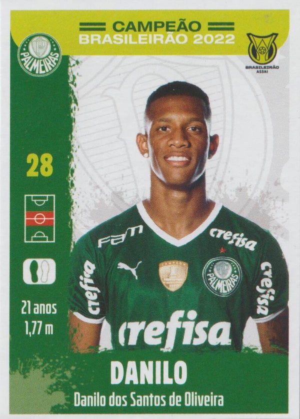 #15: Danilo - Panini Palmeiras Campeão Brasileirão 2022