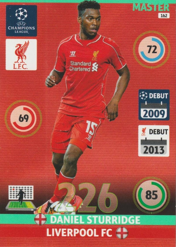 #162: Daniel Sturridge (Liverpool FC) - PANINI ADRENALYN XL CL 2014-2015