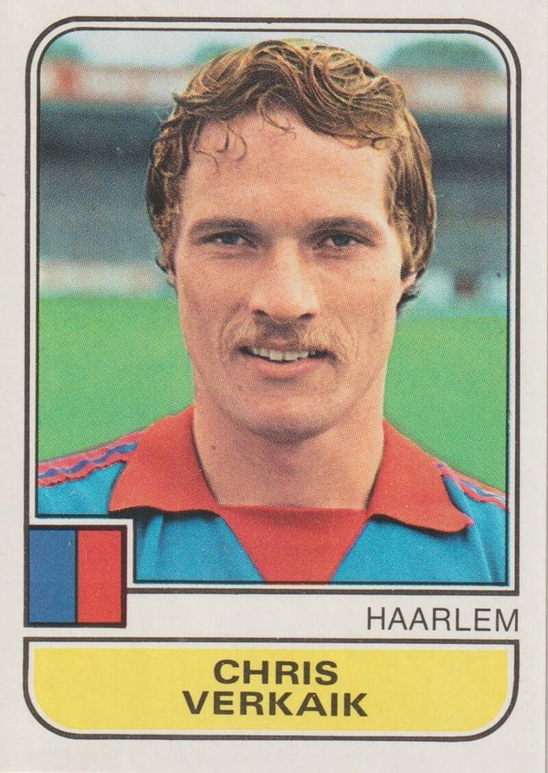 #165: Chris Verkaik (Haarlem) - Panini Voetbal 82 (Eredivisie)
