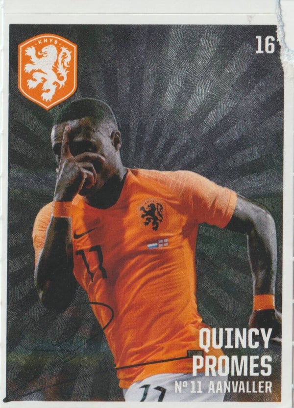 #16: Quincy Promes - Foil (Oranje) BESCHADIGD