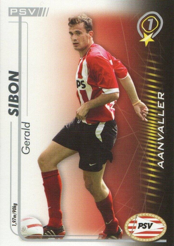#17: Gerald Sibon (PSV Eindhoven) - Magic Box Int. All Stars Trading Card Game 2005/2006