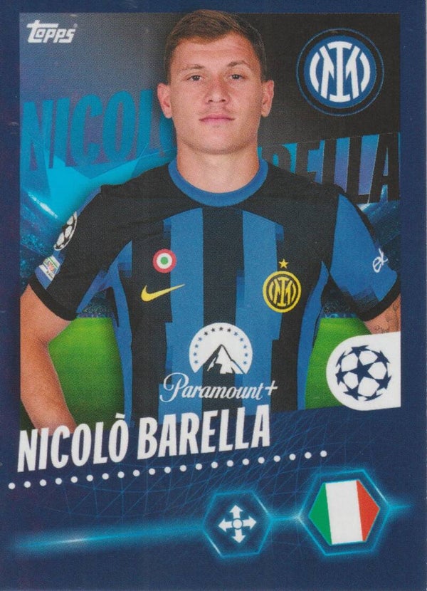 #172: NICOLÒ BARELLA (INTERNAZIONALE MILANO) - TOPPS UEFA CHAMPIONS LEAGUE, SEASON 2023/2024