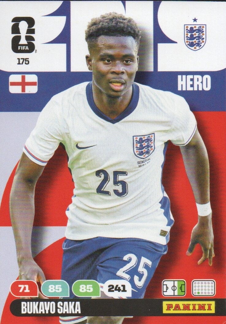 #175: Bukayo Saka (Engeland) - Panini FIFA World Cup 2026 Adrenalyn XL