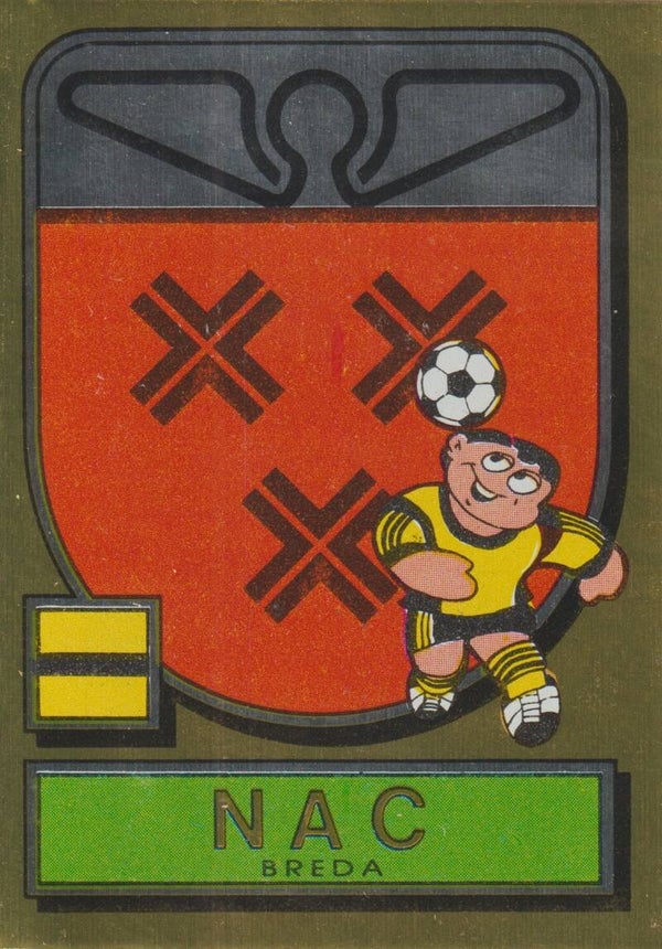#176: Logo (Foil) NAC Breda - Panini Voetbal 82 (Eredivisie)