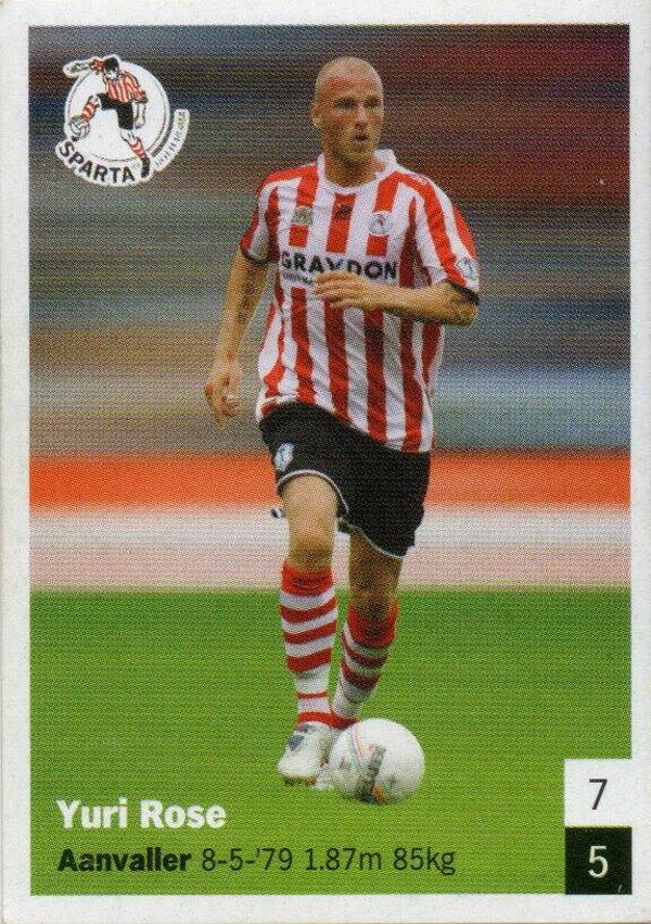 #194: Yuri Rose (Sparta Rotterdam) - AH Eredivisie 2008/2009