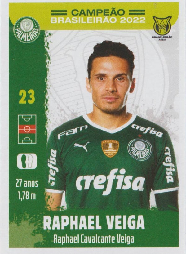 #19: Raphael Veiga - Panini Palmeiras Campeão Brasileirão 2022
