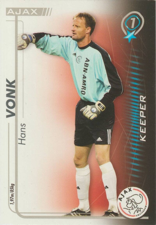 #01: Hans Vonk (AJAX AMSTERDAM) - Magic Box Int. All Stars Trading Card Game 2005/2006