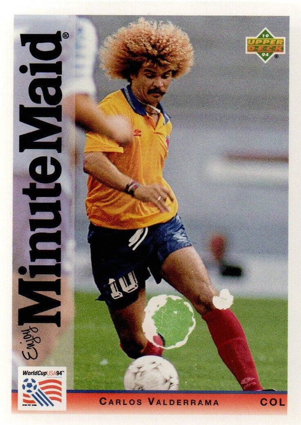 #2: Carlos Valderrama (Colombia) - UpperDeck Minute Maid World Cup USA '94