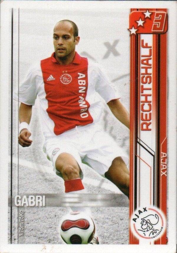 #2: Gabri (Ajax) middenvelder - Magic Box Int. All Stars Trading Card Game, seizoen 2007/2008