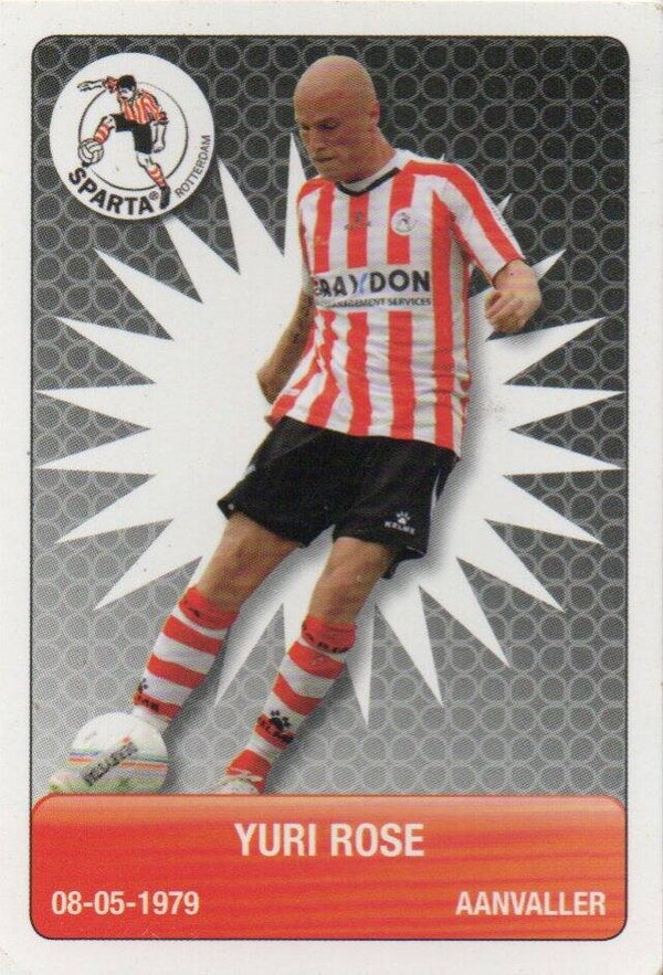 #205: Yuri Rose (Sparta Rotterdam) - Plus Eredivisie 2007/2008
