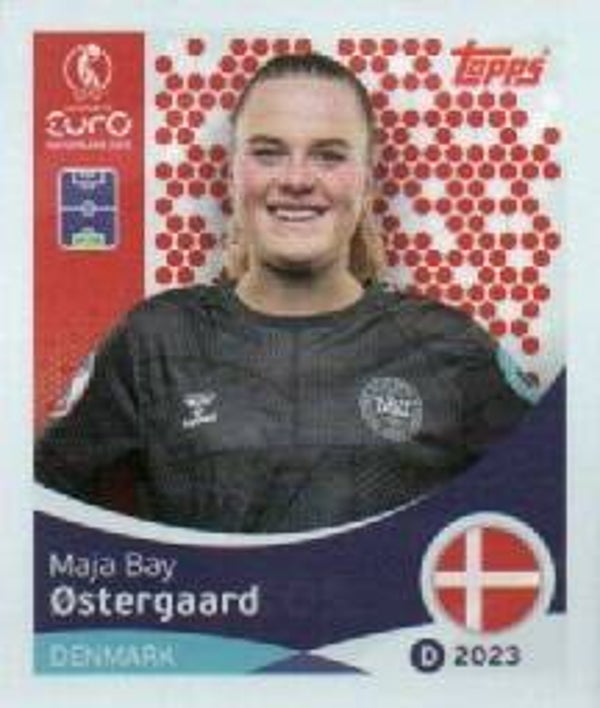 #207: Maja Bay Ostergaard (Denmark) - Topps UEFA Women's Euro Switzerland 2025