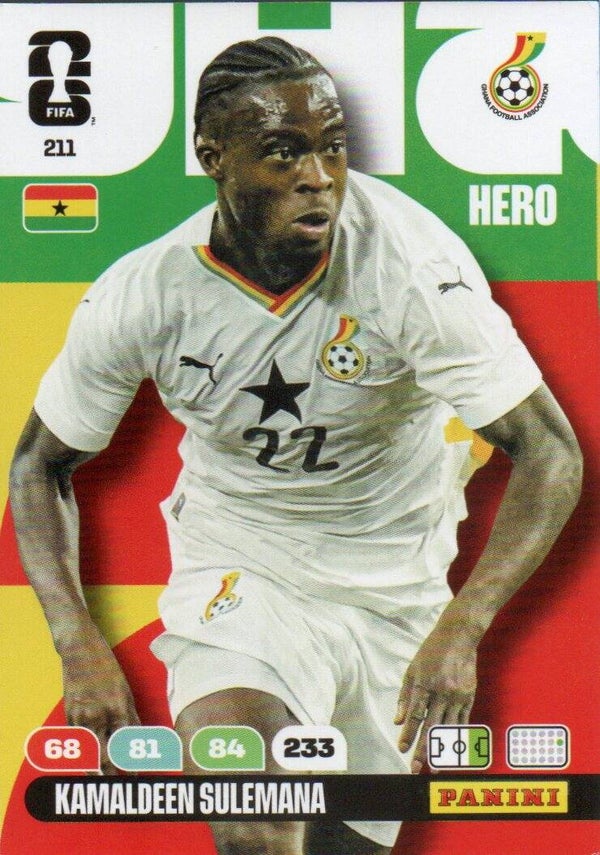 #211: Kamaldeen Sulemana (Ghana) - Panini FIFA World Cup 2026 Adrenalyn XL