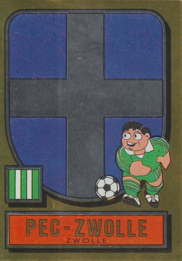 #214: Logo (Foil) PEC Zwolle) - Panini Voetbal 82 (Eredivisie)