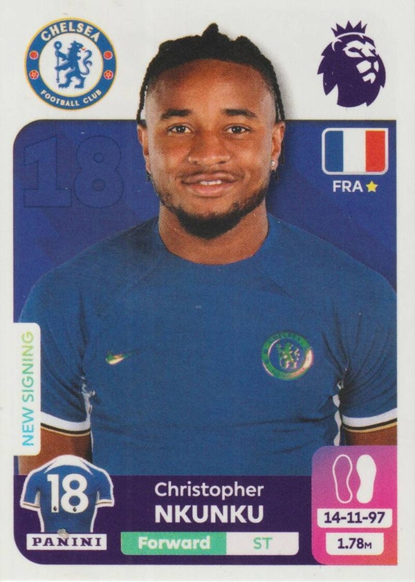 #218 Christopher Nkunku (Chelsea FC) - Panini Premier League 2024