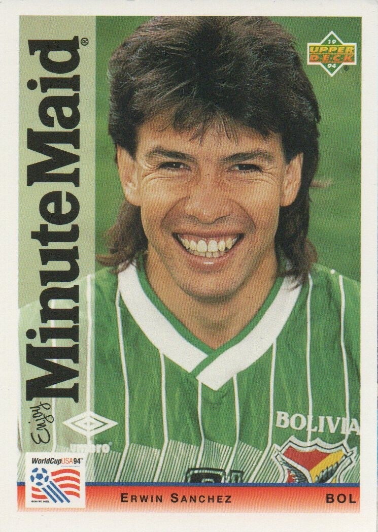 #22: Erwin Sanchez (Bolivia) - UpperDeck Minute Maid World Cup USA '94