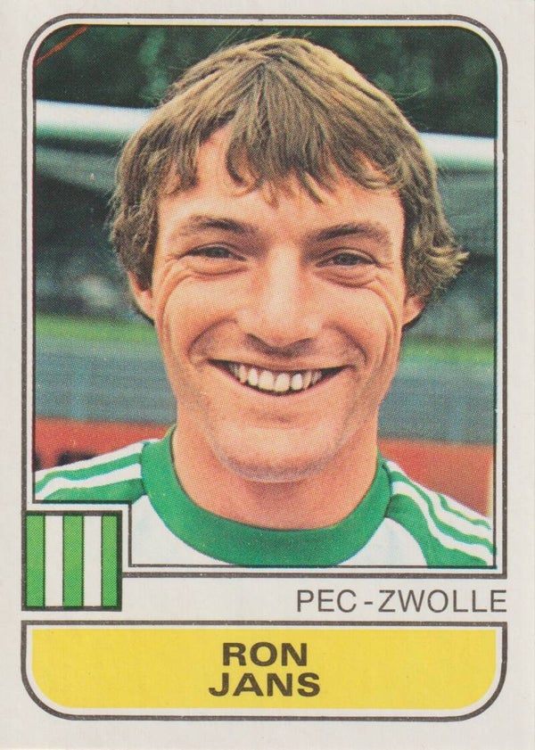 #225: Ron Jans (PEC-Zwolle) - Panini Eredivisie Voetbal 82