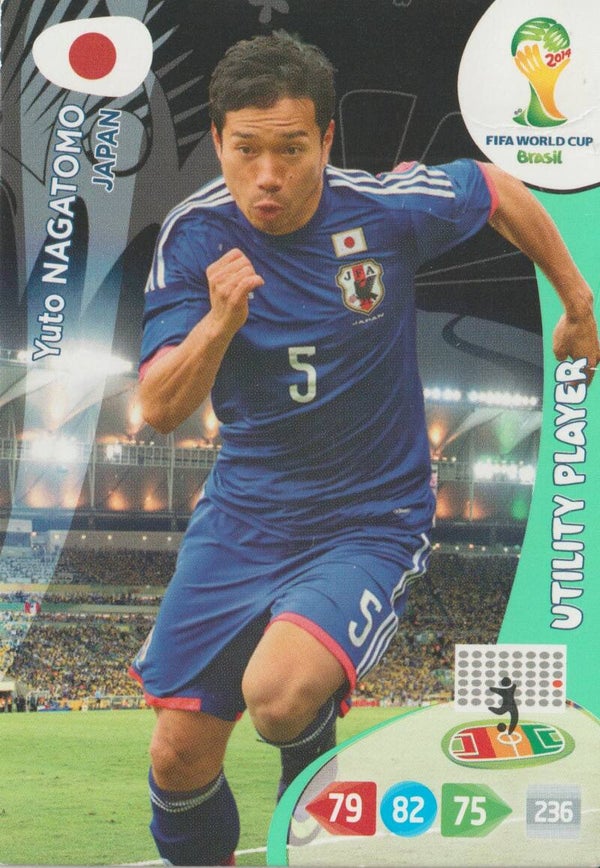 #225: Yuto Nagatomo (Japan) - PANINI ADRENALYN XL - FIFA WORLD CUP BRASIL 2014