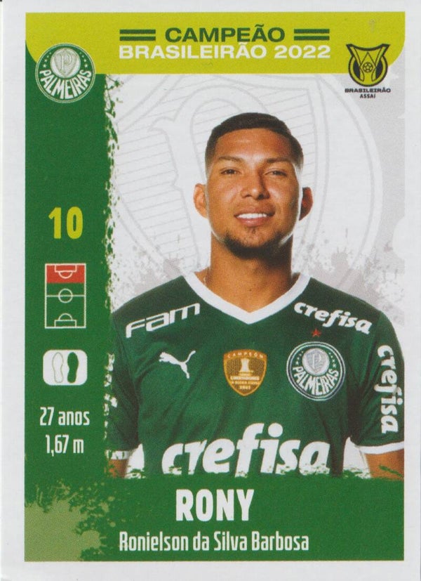 #22: Rony - Panini Palmeiras Campeão Brasileirão 2022