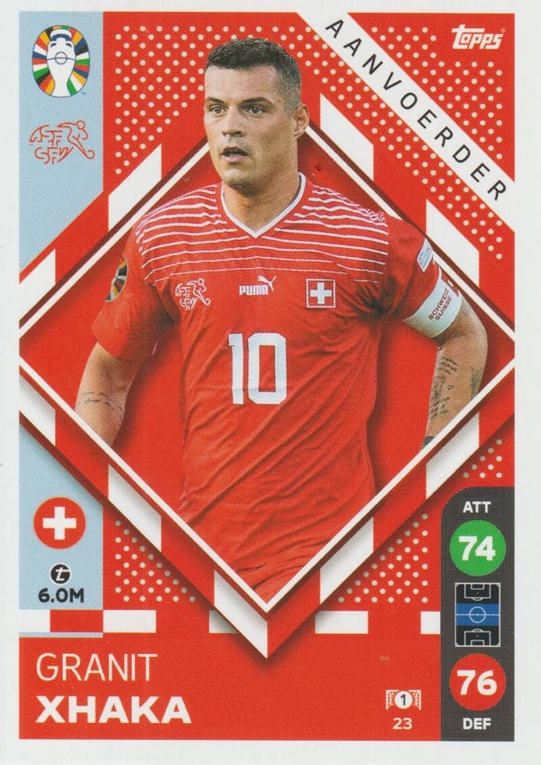 #23: GRANIT XHAKA (ZWITSERLAND) - TOPPS/LIDL MATCH ATTAX ALL STARS - UEFA EURO 2024 GERMANY