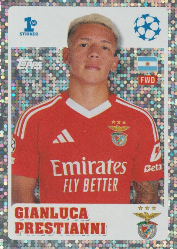 #239: Gianluca Prestianni (SL Benfica) - Topps UEFA Champions League 2024/2025