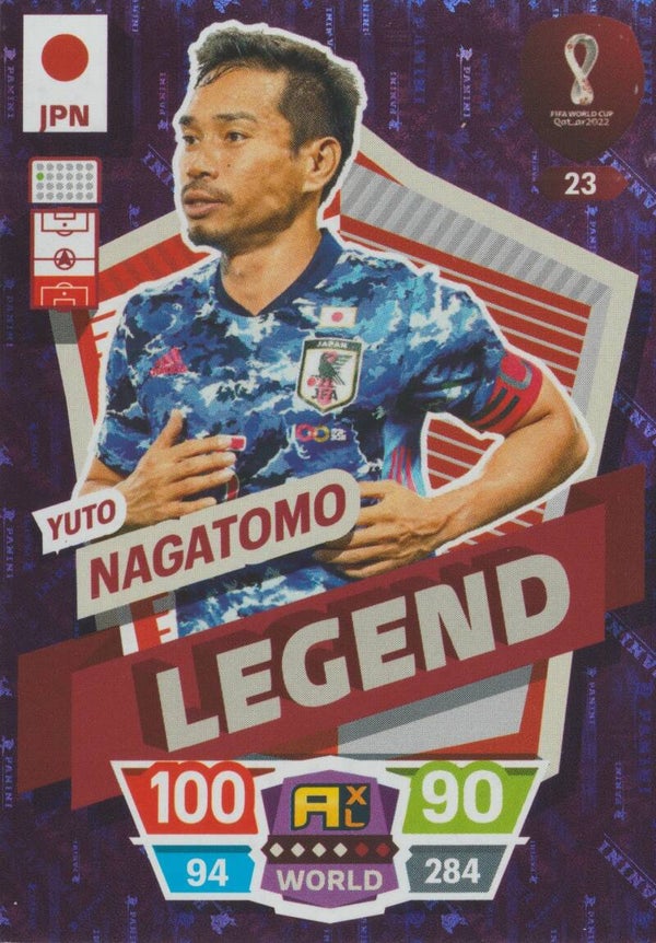 #23: Yuto Nagatomo (Japan) - PANINI ADRENALYN XL - FIFA WORLD CUP QATAR 2022