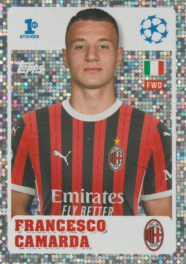 #244: Francesco Camarda (AC Milan) - Topps UEFA Champions League 2024/2025