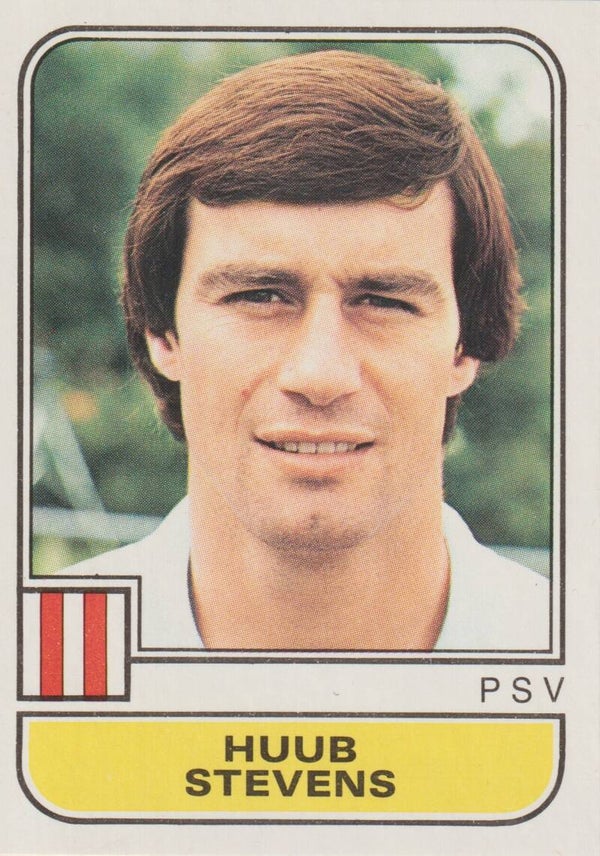 #244: Huub Stevens (PSV) - Panini Voetbal 82 (Eredivisie)